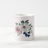 Rosa Blume Kaffeetasse (Mittel)