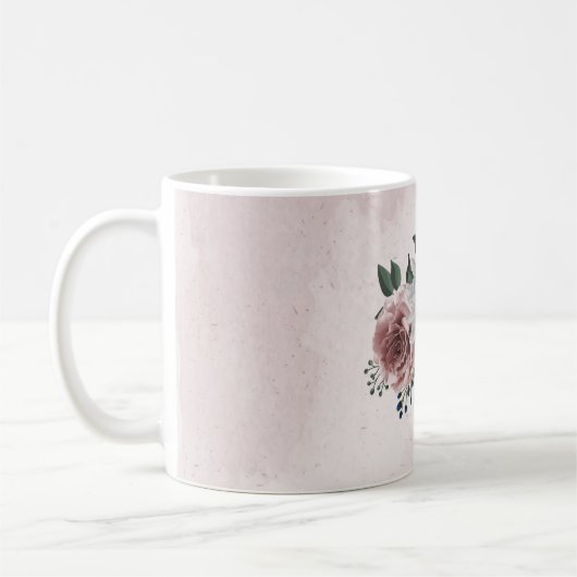 Rosa Blume Kaffeetasse (Links)