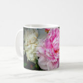 Rosa Blume Kaffeetasse (Vorderseite Links)