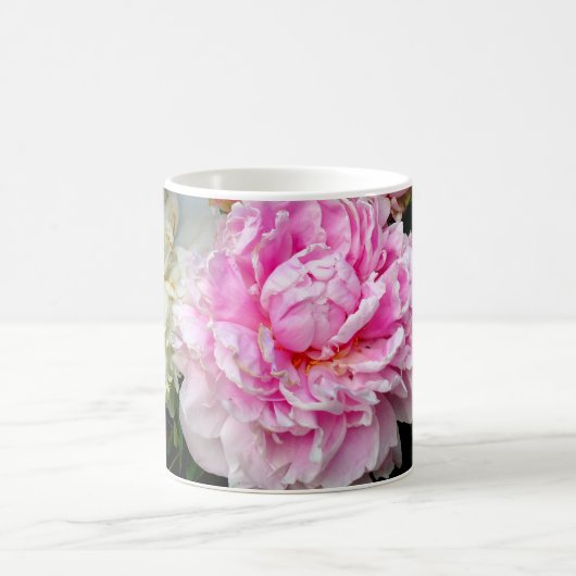 Rosa Blume Kaffeetasse (Mittel)