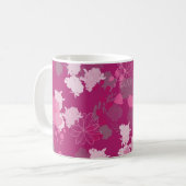 rosa Blume Kaffeetasse (Vorderseite Links)