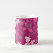 rosa Blume Kaffeetasse (Mittel)