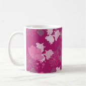 rosa Blume Kaffeetasse (Links)