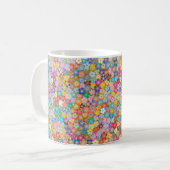 Rosa Blume Kaffeetasse (Vorderseite Links)