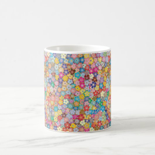 Rosa Blume Kaffeetasse (Mittel)