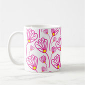 Rosa Blume Kaffeetasse (Links)