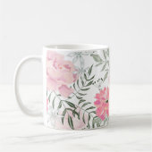 Rosa Blume Kaffeetasse (Links)