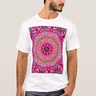 Rosa Blume Kaleidoskop Mandala-43895 T-Shirt