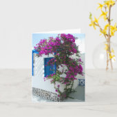 Rosa Blume Karte (Gelbe Blume)