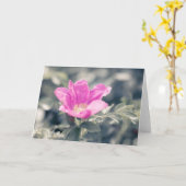 Rosa-Blume Karte (Gelbe Blume)