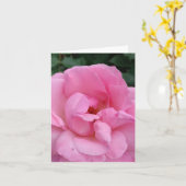 Rosa Blume Karte (Gelbe Blume)