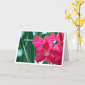 Rosa Blume Karte (Gelbe Blume)