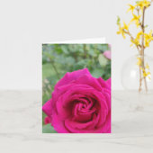 Rosa Blume Karte (Gelbe Blume)