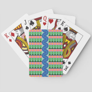 Rosa Blume - Karten spielen Spielkarten