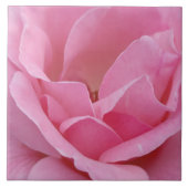 Rosa Blume Keramik Fliese (Vorderseite)
