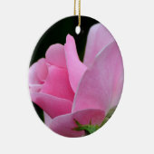 Rosa Blume Keramik Ornament (Rechts)