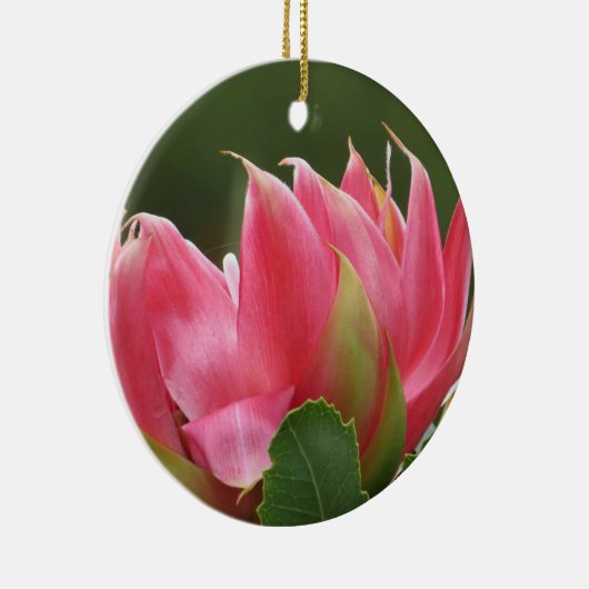 Rosa Blume Keramik Ornament (Rechts)