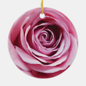 Rosa Blume Keramik Ornament (Hinten)
