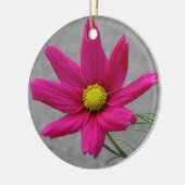 Rosa Blume Keramikornament (Links)