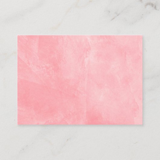 Rosa Blume Kinderduschbücher für Kinder Begleitkarte (Rückseite)