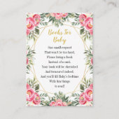 Rosa Blume Kinderduschbücher für Kinder Begleitkarte (Vorderseite)