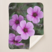 Rosa Blume Kinderschuhe Klein Sherpadecke (Vorderseite)