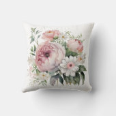 Rosa Blume Kissen (Rückseite)