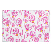 Rosa Blume Kissenbezug (Rückseite)