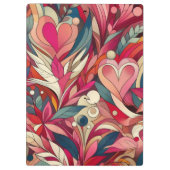 Rosa Blume Klemmbrett (Rückseite)