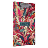 Rosa Blume Klemmbrett (Rechts)