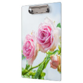 Rosa Blume Klemmbrett (Links)