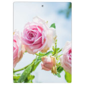 Rosa Blume Klemmbrett (Rückseite)