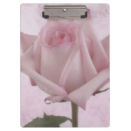 Rosa-Blume Klemmbrett