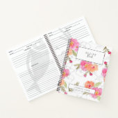 Rosa Blume Kochbuch Notizblock (Innenseite)