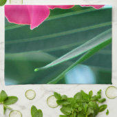 Rosa Blume Küchentuch (Gefaltet)