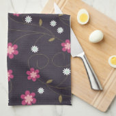 Rosa Blume Küchentücher (Viertel Falte)