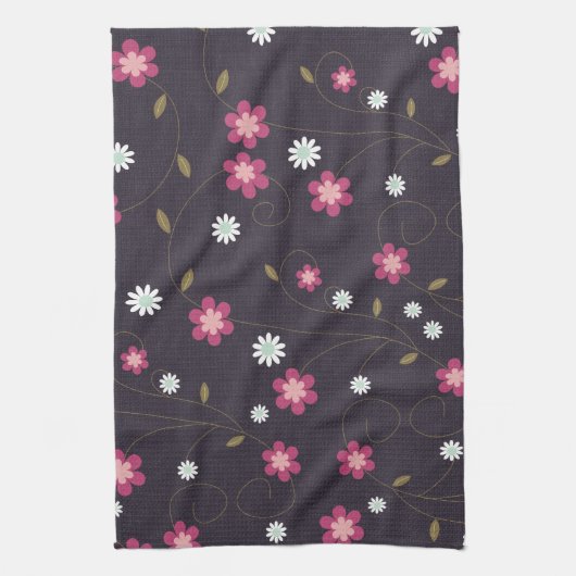 Rosa Blume Küchentücher (Vertikal)