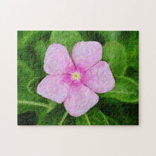 Rosa Blume Kunst, Dichtung und Musik Puzzle (Horizontal)