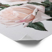 Rosa Blume Kunst drucken Poster (Ecke)
