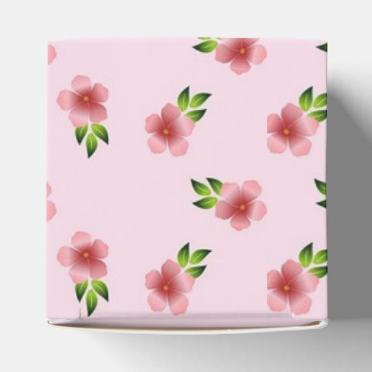 Rosa Blume Kupcake Box Geschenkschachtel (Oben)