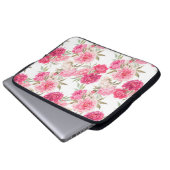 Rosa Blume Laptopschutzhülle (Vorne Knopf)