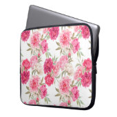 Rosa Blume Laptopschutzhülle (Vorderseite Links)