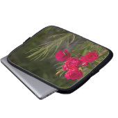 Rosa Blume Laptopschutzhülle (Vorne Knopf)