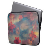 Rosa Blume Laptopschutzhülle (Vorderseite Links)