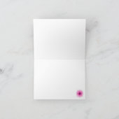 Rosa Blume, leere Notizkarte (Innenseite)