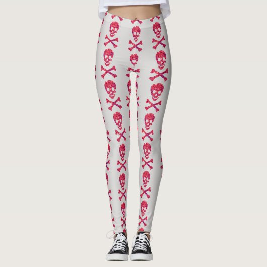 Rosa Blume Leggings (Vorderseite)