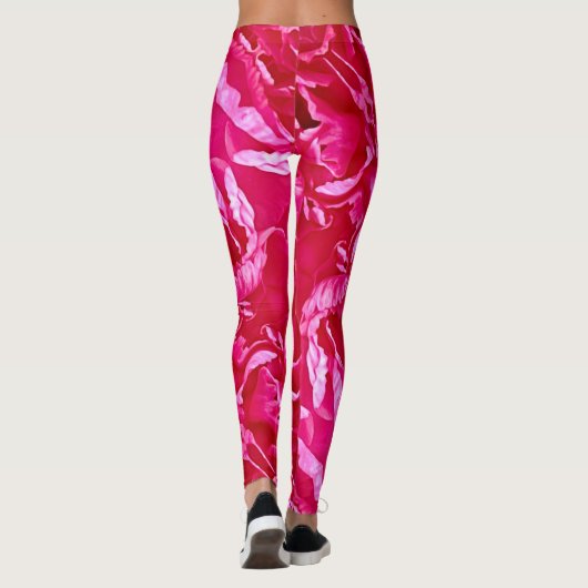rosa Blume Leggings (Rückseite)