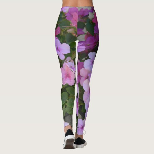 Rosa Blume Leggings (Rückseite)