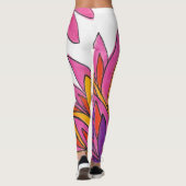 Rosa Blume Leggings (Rückseite)