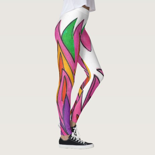 Rosa Blume Leggings (Rechts)